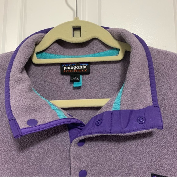 Patagonia Women's Synchilla Snap-T Fleece Pullover in purple - Picture 3 of 5